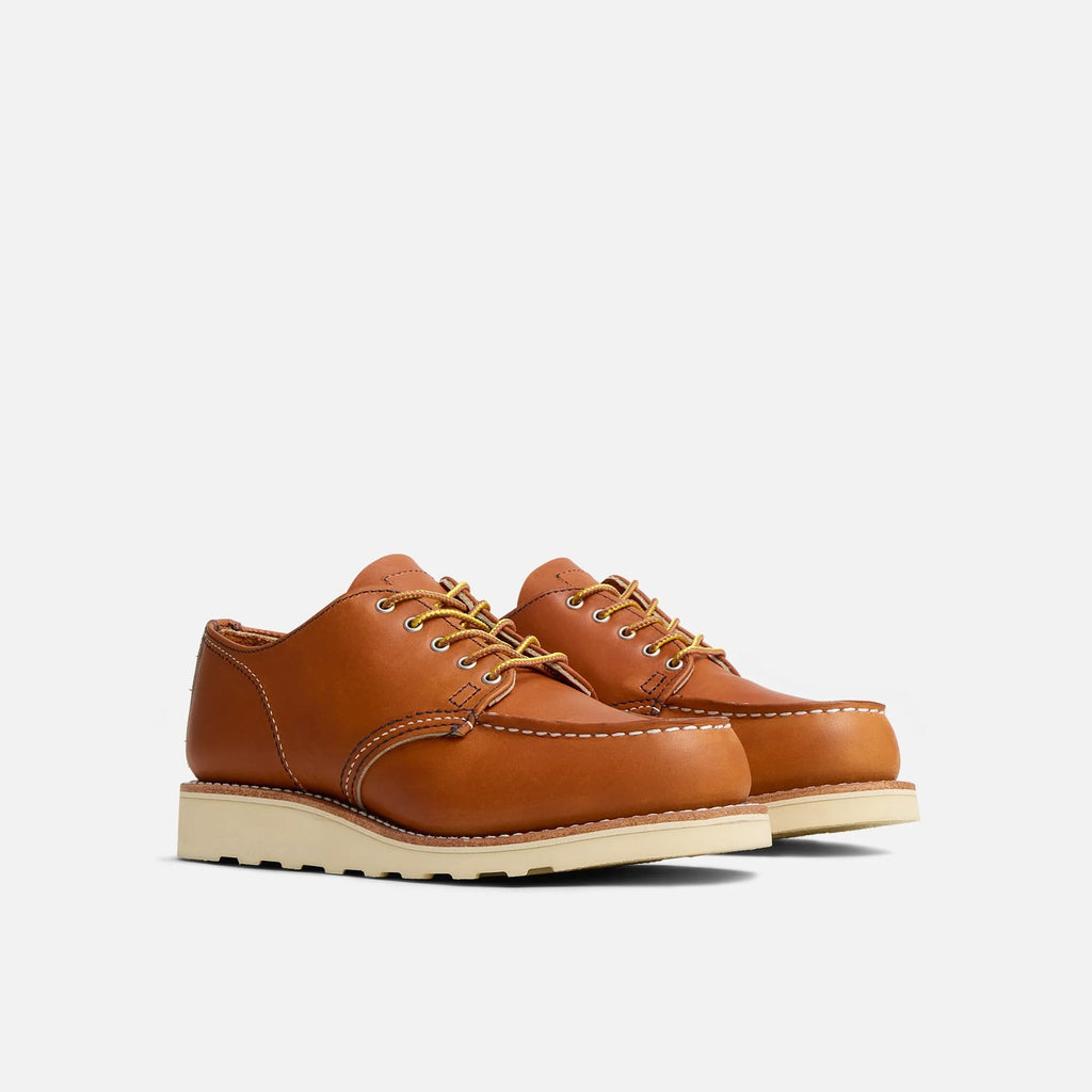 Red Wing Shoes 3607 Moc Oxford in Oro Legacy Leather
