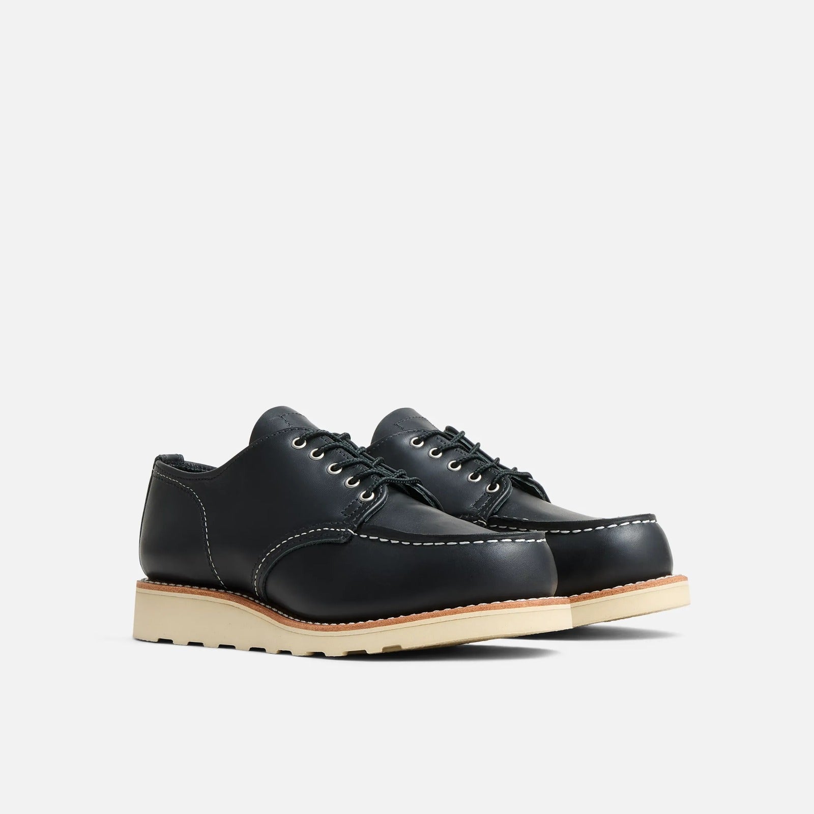 Red Wing Shoes 3608 Moc Oxford Black Boundary Leather – Red Wing