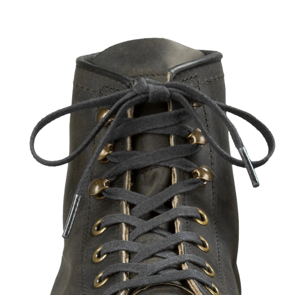 RED WING 48-INCH FLAT WAXED LACE BLACK #97155