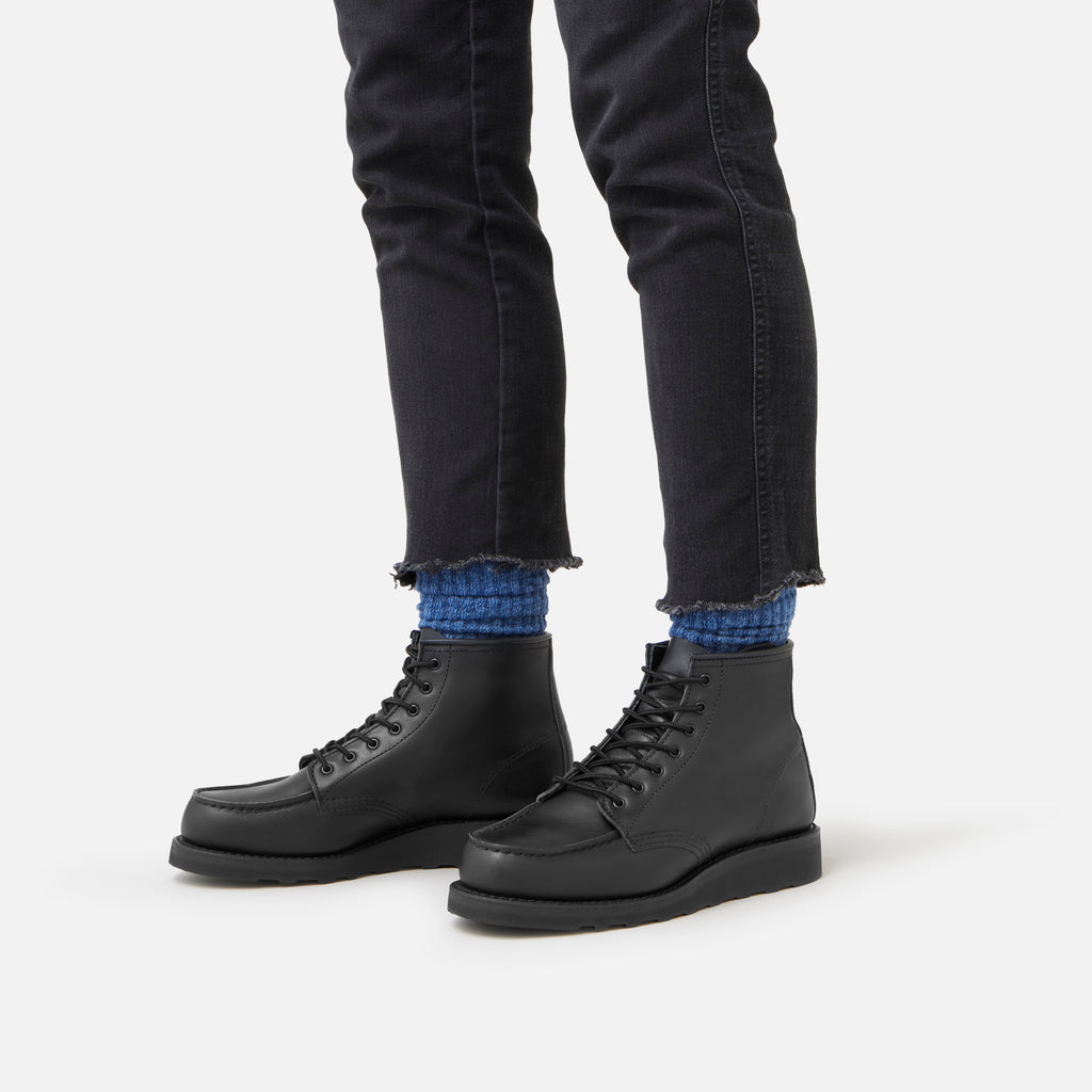 Women Classic Moc Black Boundary #3380 Black Outsole