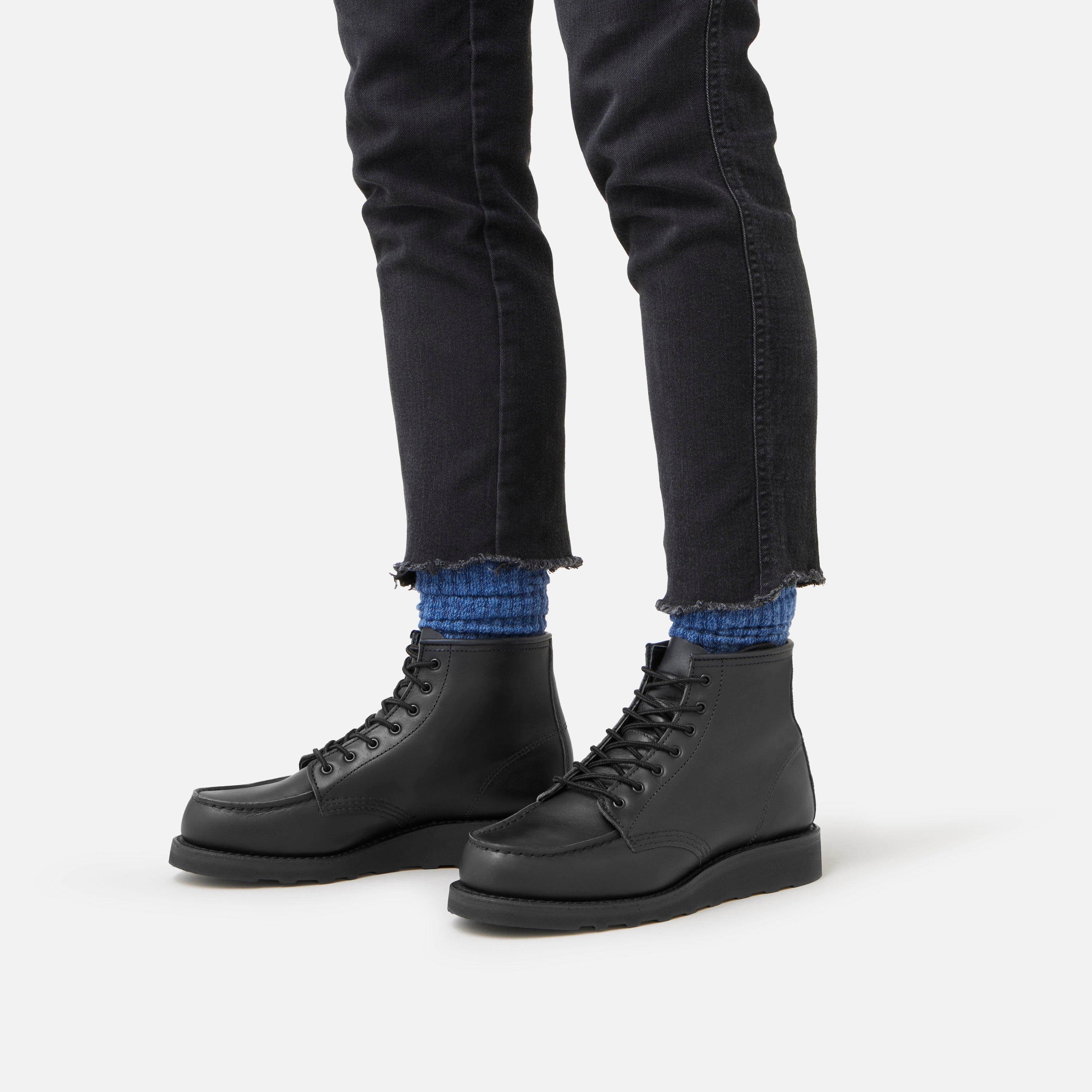 Women Classic Moc Black Boundary #3380 Black Outsole