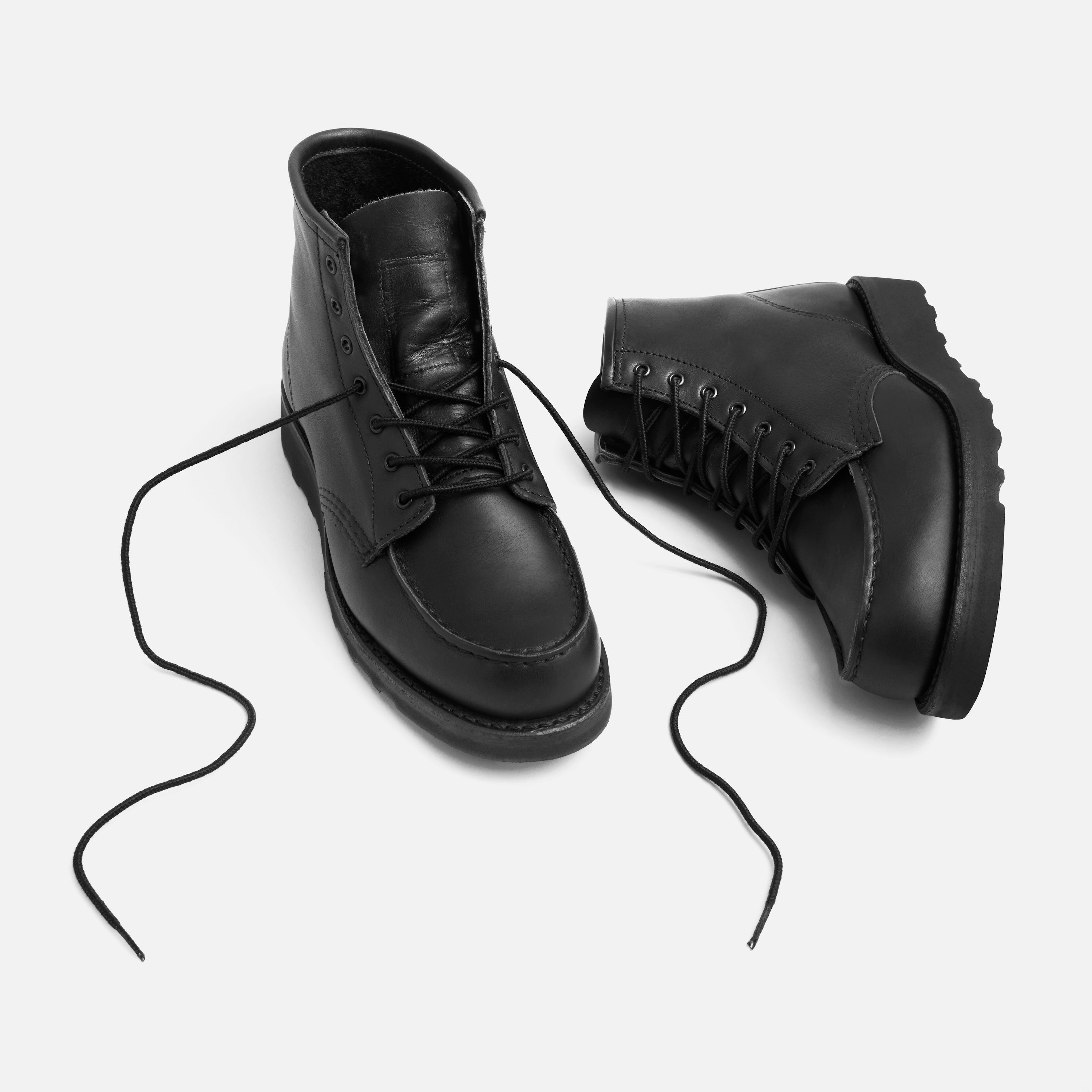 Women Classic Moc Black Boundary #3380 Black Outsole