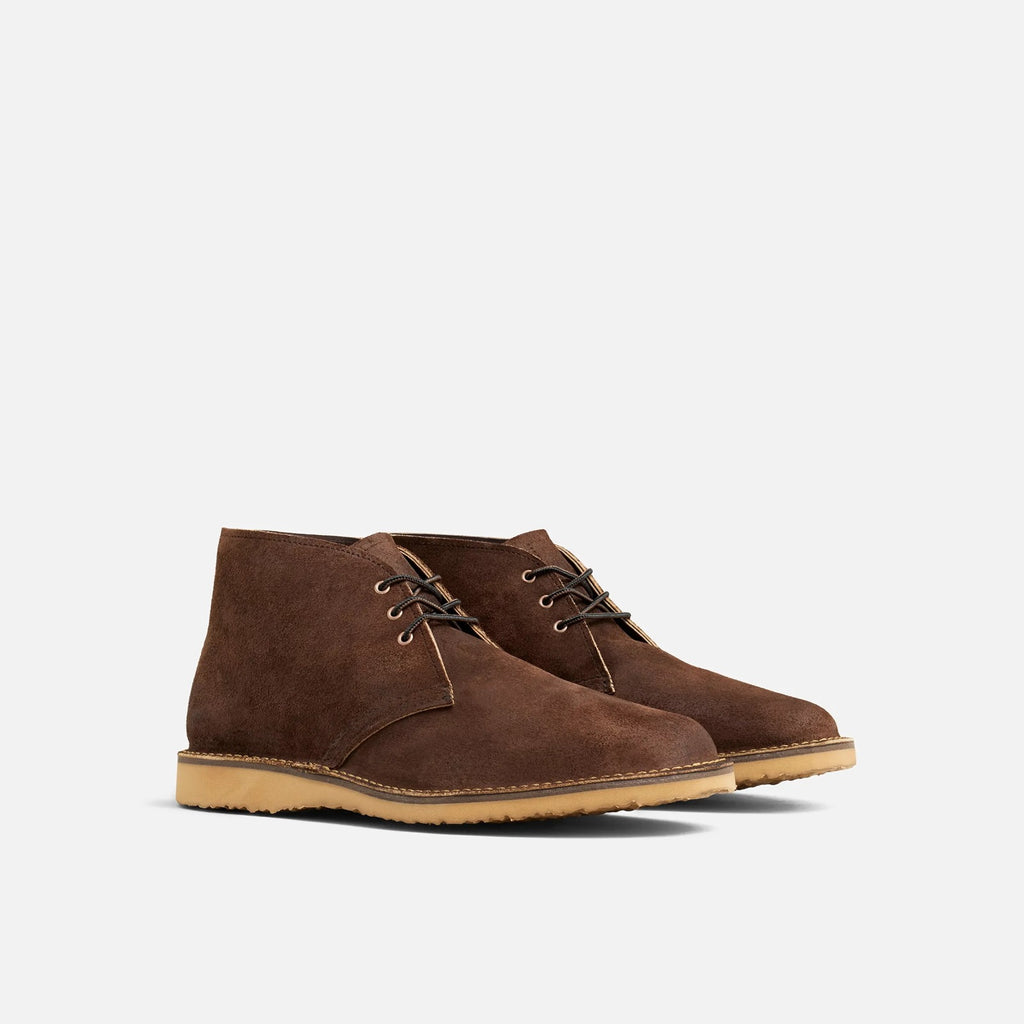 Red Wing Shoes 3315 Work Chukka in chocolate muleskinner leather